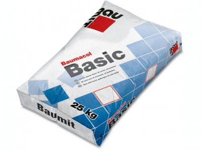 Baumit Baumacol Basic (25 кг) - Клей для укладки керамической облицовочной плитки, для внутренних и наружных работ