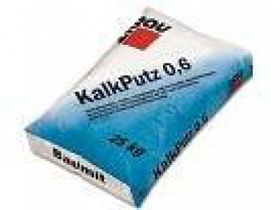 Baumit KalkPutz 0,6 mm (20 кг) - Известковая штукатурка мелкозернистая, 0,6 мм