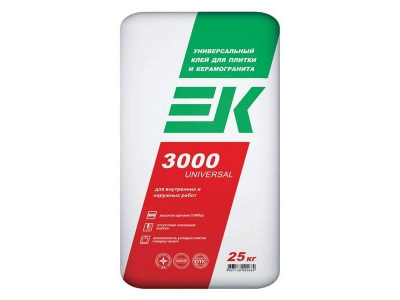EK 3000 UNIVERSAL универсальный клей для плитки и керамогранита