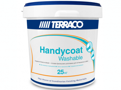 Тerraco Handycoat Washable (25 кг) - Внутренняя влагостойкая шпатлёвка