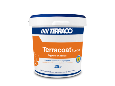 Terraco Terracoat Suide Замша (25 кг)- Бесшовное тонкослойное штукатурное покрытие на акриловой основе