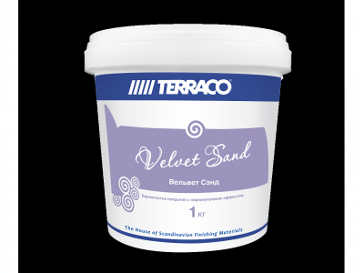 Terraco Velvet Sand - Покрытие с перламутровым блеском и легкой текстурой мелкого песка для создания эффекта «дюн»