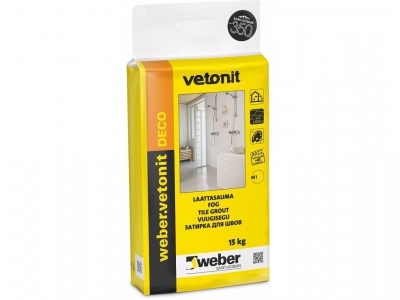 Weber.vetonit Deco - Цветная цементная затирка для межплиточных швов 1- 8 мм