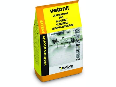 Weber.vetonit prof  - Цветная затирка для межплиточных швов 3-20 мм