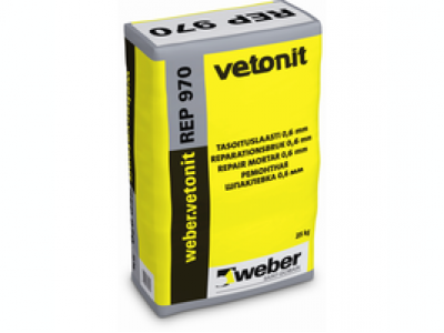 Weber.vetonit REP 970 - Цементная шпаклевка, модифицированная полимерами