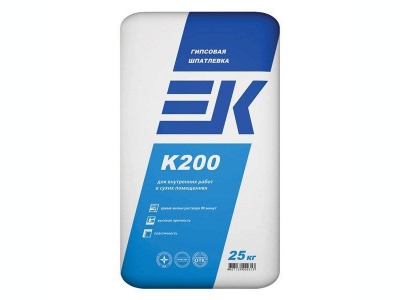 EK K200 (25 кг) Белая гипсовая шпатлевка