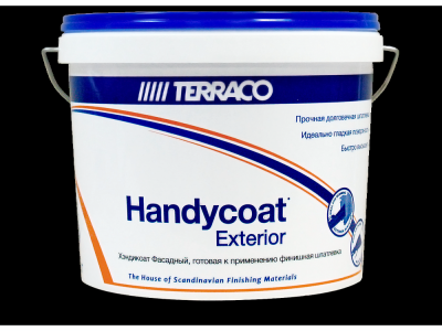 Terraco Handycoat Exterior Крупнозернистый (25кг) - Готовая к применению крупнотекстурная финишная шпатлевка