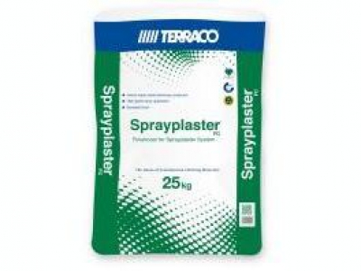 Terraco Sprayplaster FC - финишный штукатурный состав, модифицированный полимером 25 кг