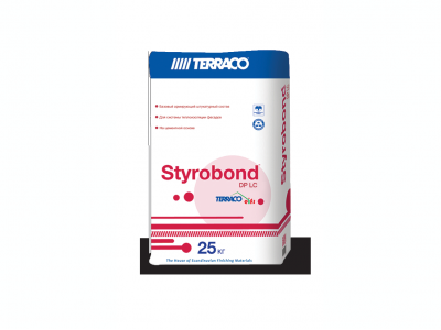 Terraco Styrobond DP+ (25кг)- Базовая армирующая штукатурка для всех видов утеплителя
