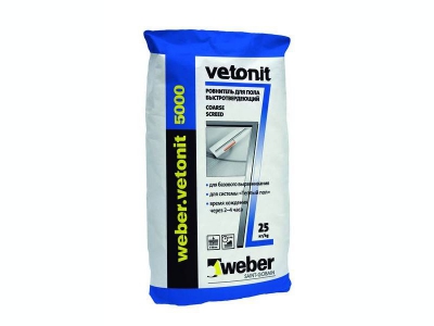 Weber.vetonit 5000 (25 кг) - Ровнитель для пола. Быстротвердеющий