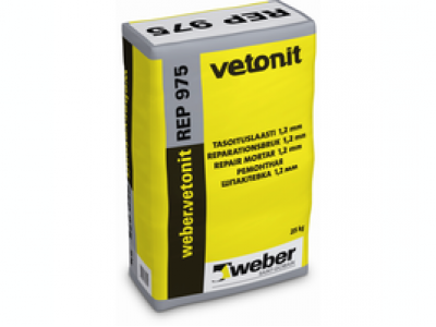Weber.vetonit REP 975 (25 кг) - Цементная шпаклевка, модифицированная полимерами