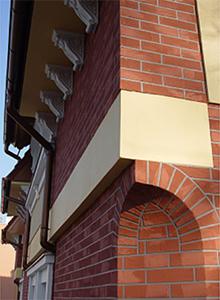 decorative finishing of facades